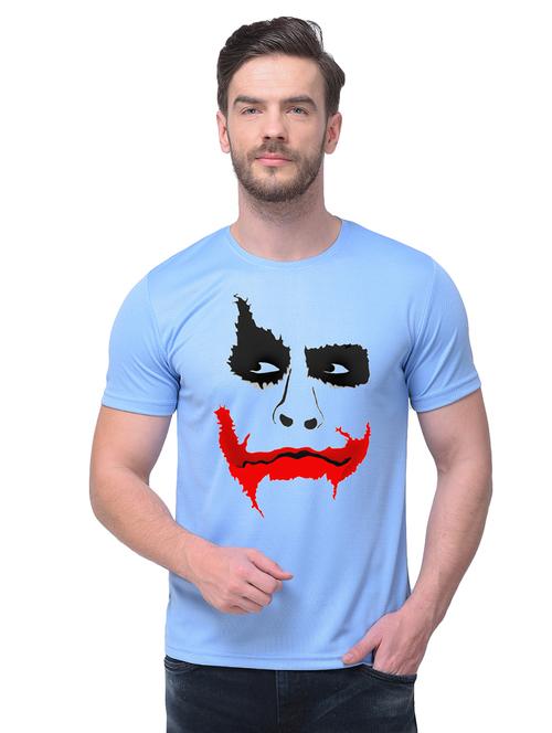 light blue chest printed t-shirt - 16784997 - Very Small Image - 1