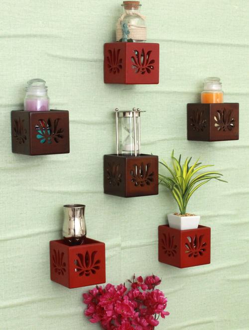 hanging tea light cum organizer (set of 6) - 16785459 - Very Small Image - 1