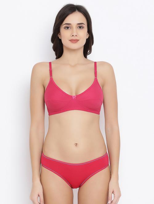 bow patch bra and panty set - 16786397 - Very Small Image - 1