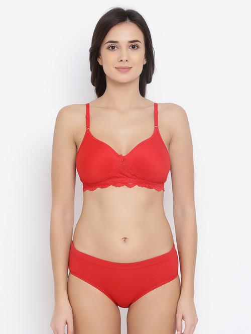bow patch bra and panty set - 16786427 - Very Small Image - 1