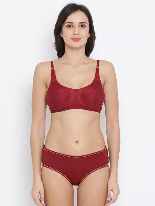lace detail bra and panty set - 16786492 - Very Small Image - 1