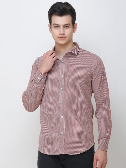 red striped casual shirt - 16787120 - Very Small Image - 1