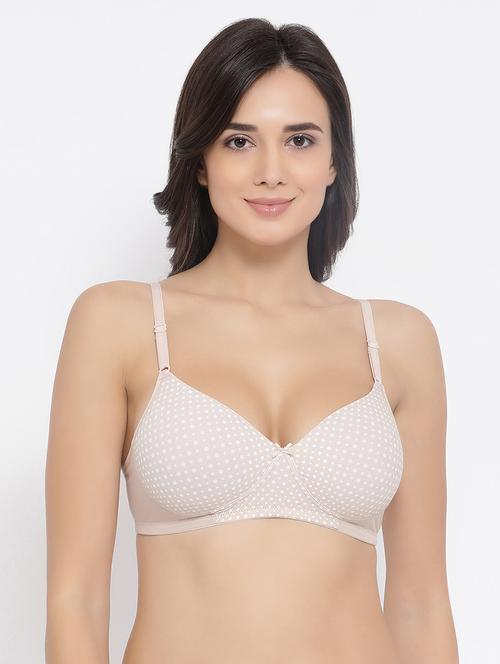 bow patch polka dots t-shirt bra - 16788124 - Very Small Image - 1