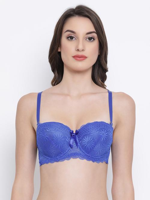 detachable strap lace push up bra - 16788212 - Very Small Image - 1