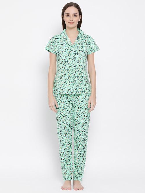 shirt collar quirky pyjama set nightwear set - 16788256 - Very Small Image - 1