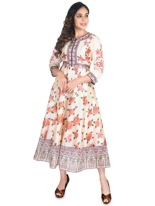 floral anarkali ethnic dress - 16788401 - Very Small Image - 1