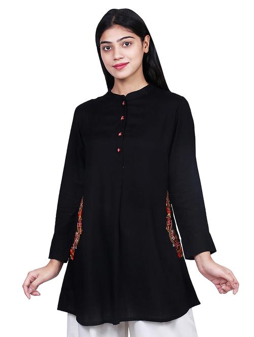 embroidered a-line kurta - 16788627 - Very Small Image - 1