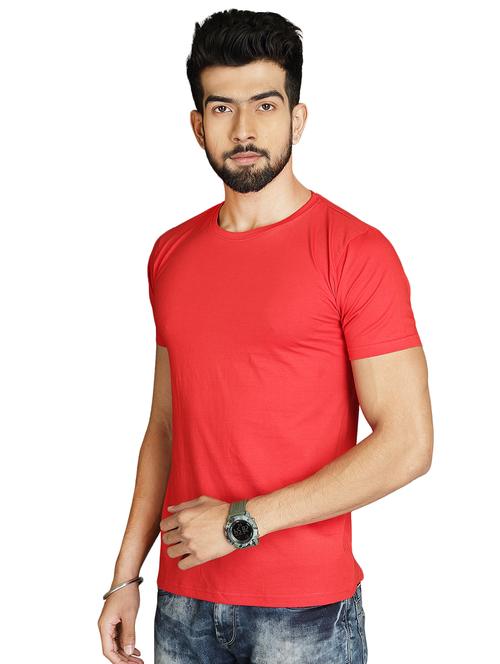 red solid t-shirt - 16789122 - Very Small Image - 1