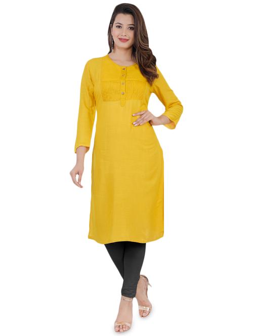solid straight kurta - 16791129 - Very Small Image - 1