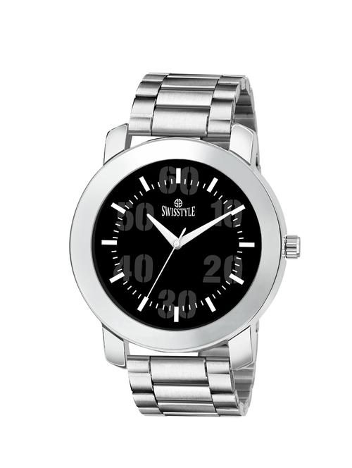 swisstyle analog black dial men watch-ss-gr808-blk-slv-ch - 16791328 - Very Small Image - 1