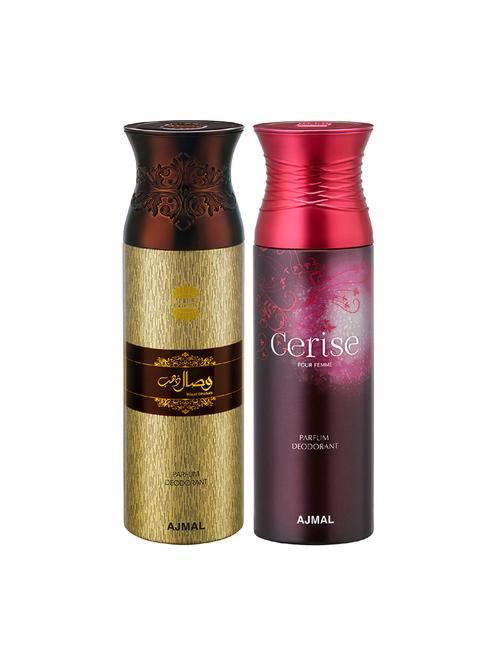 ajmal wisal dhahab & aurum deodorant spray - for men & women (200 ml, pack of 2) - 16791441 - Very Small Image - 1