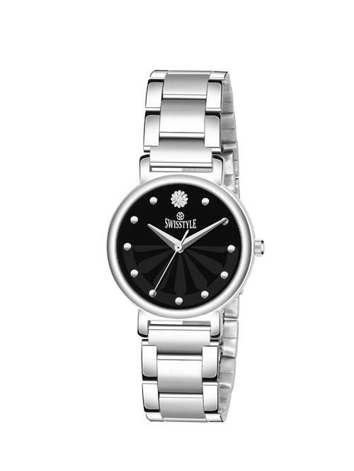 swisstyle black dial analog women's watch-ss-lr106-blk-slv-ch - 16791638 - Very Small Image - 1
