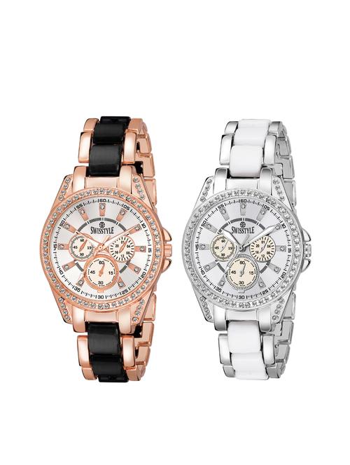 swisstyle white dial analog women's watch-ss-310wc-310ww-ch - 16791656 - Very Small Image - 1