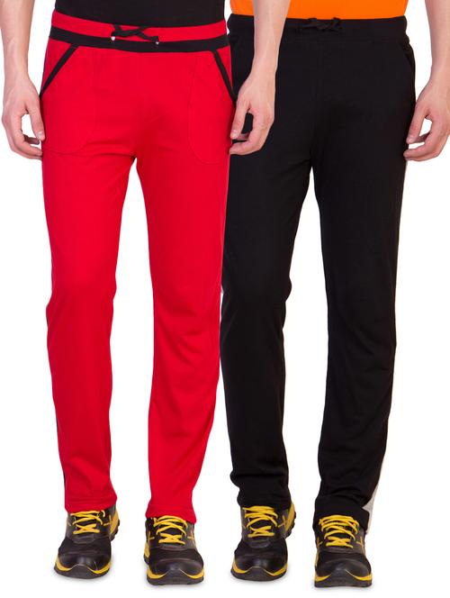 red and black side striped full length track pants (set of 2) - 16791746 - Very Small Image - 1