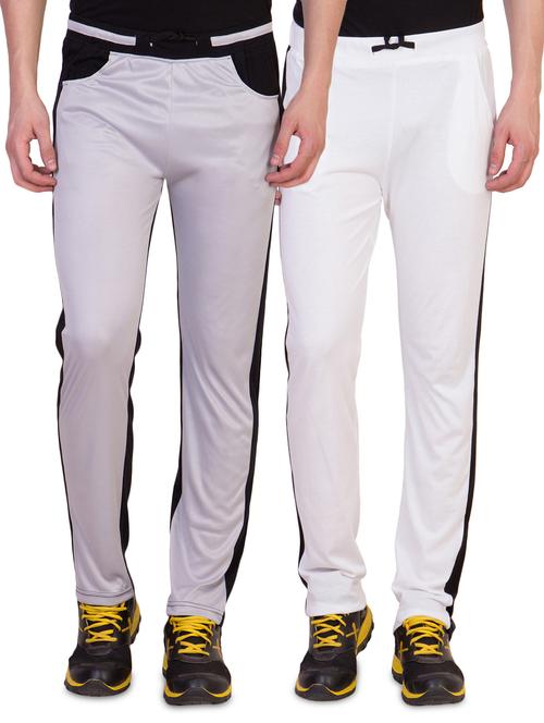 grey and white full length track pants (set of 2) - 16791760 - Very Small Image - 1