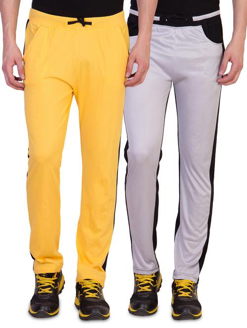 yellow and grey full length track pants (set of 2) - 16791769 - Very Small Image - 1