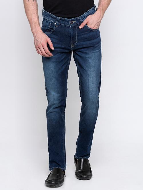 blue light washed denim jeans - 16792193 - Very Small Image - 1