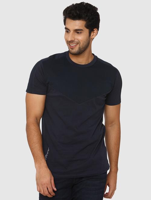 navy blue solid t-shirt - 16792299 - Very Small Image - 1