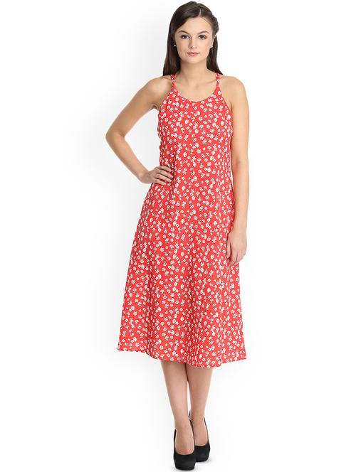 cami neck floral a-line dress - 16792348 - Very Small Image - 1