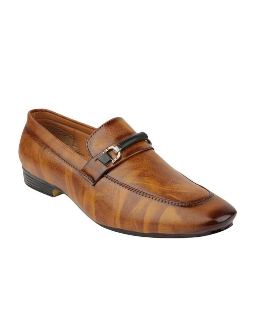 tan leatherette slip ons - 16792832 - Very Small Image - 1