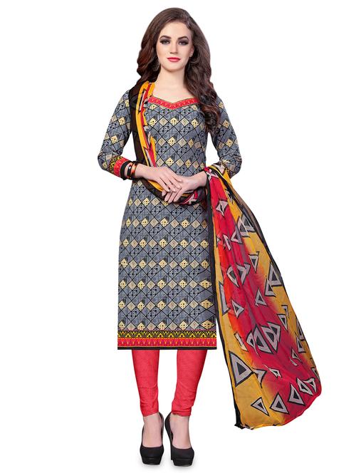 printed unstitched suit - 16792858 - Very Small Image - 1