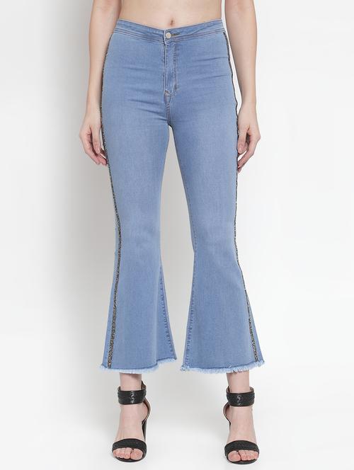 embellished tape high rise jeans - 16793223 - Very Small Image - 1