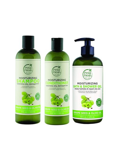 petal fresh grapeseed shampoo+conditioner+shower gel combo - 16793330 - Very Small Image - 1