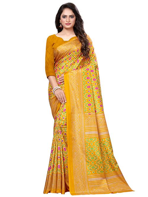 ikat patola saree with blouse - 16793995 - Very Small Image - 1