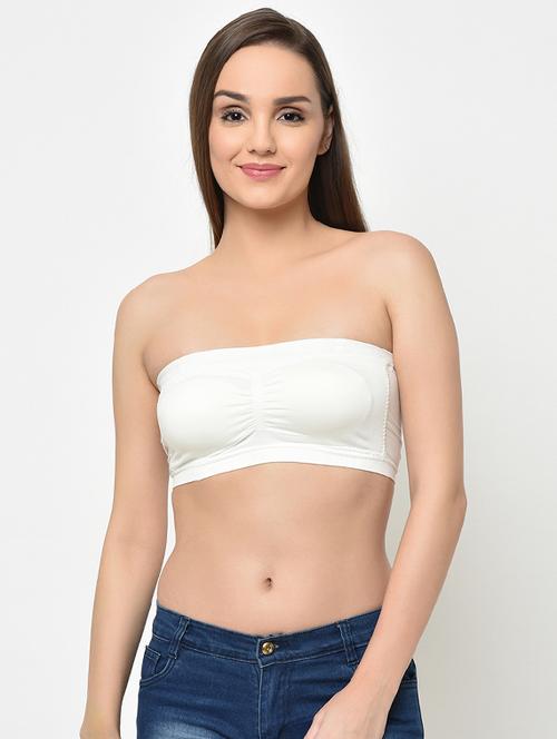 ruched detail tube bra - 16794148 - Very Small Image - 1