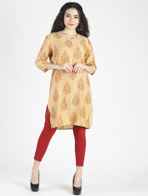 floral straight kurta - 16794450 - Very Small Image - 1