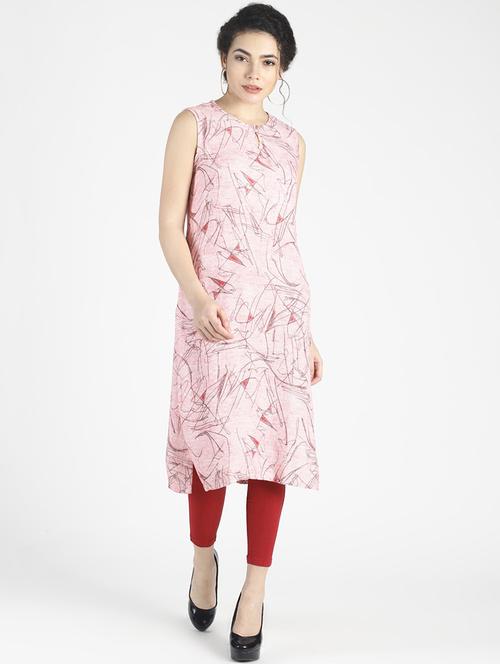 abstract print straight kurta - 16794462 - Very Small Image - 1