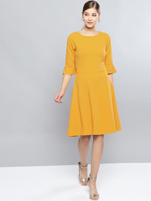 flute sleeved a-line dress - 16794472 - Very Small Image - 1