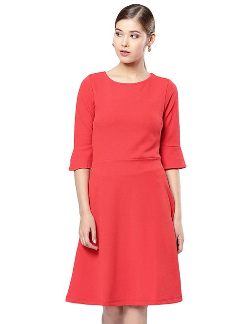 flute sleeved a-line dress - 16794473 - Very Small Image - 1