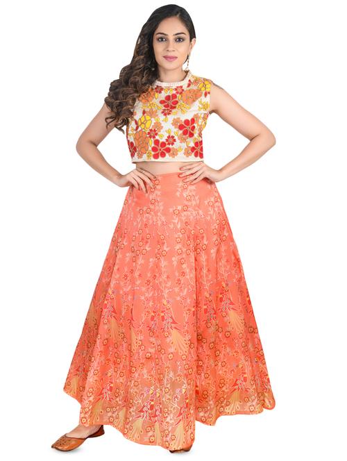 floral silk blend printed blouse - 16795509 - Very Small Image - 1