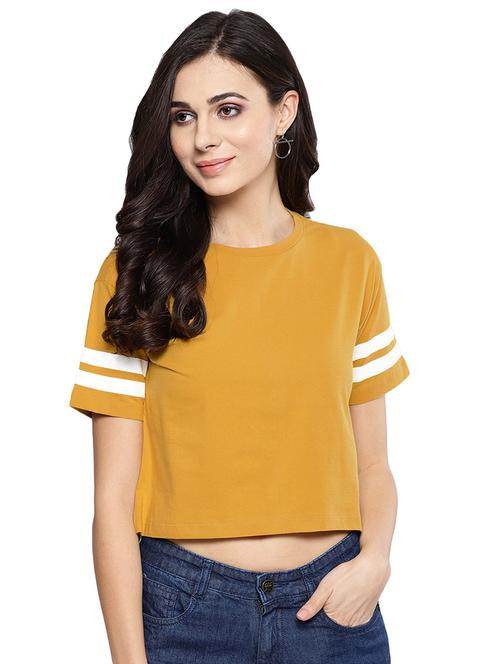 women's striped round neck t-shirt - 16797788 - Very Small Image - 1