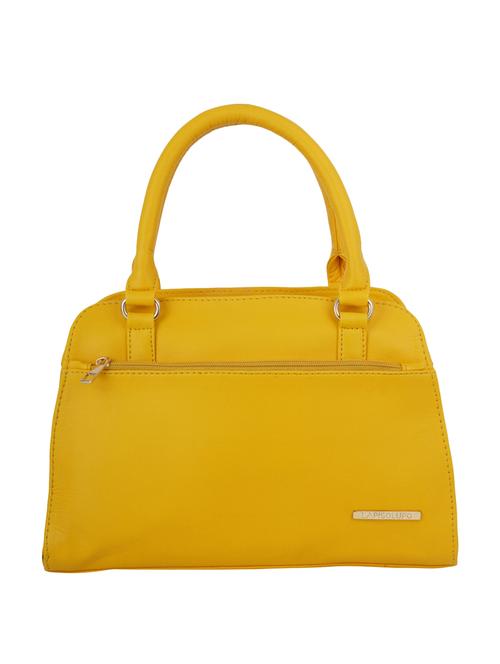 yellow leatherette regular handbag - 16798034 - Very Small Image - 1