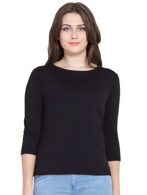round neck solid tee - 16798428 - Very Small Image - 1