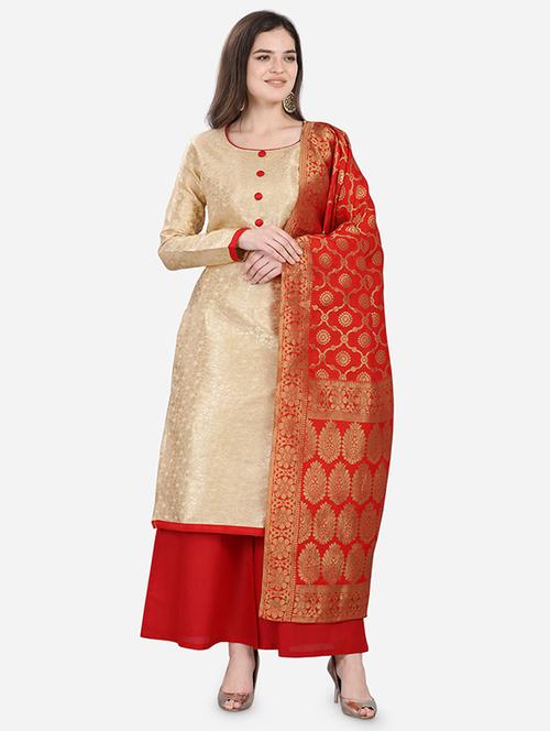 embroidered unstitched suit - 16798464 - Very Small Image - 1