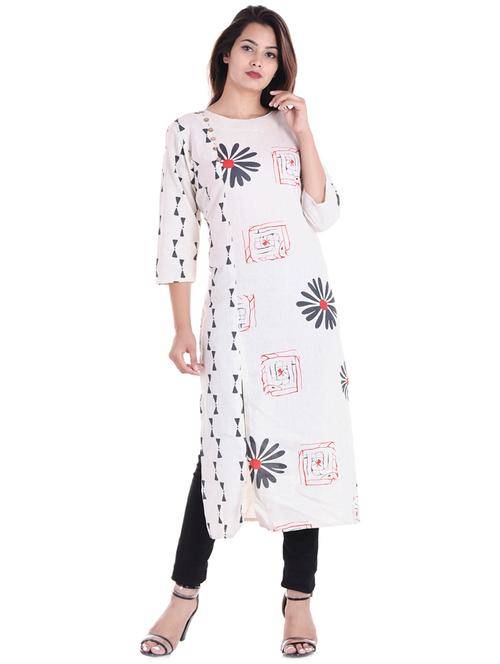 floral straight kurta - 16798833 - Very Small Image - 1