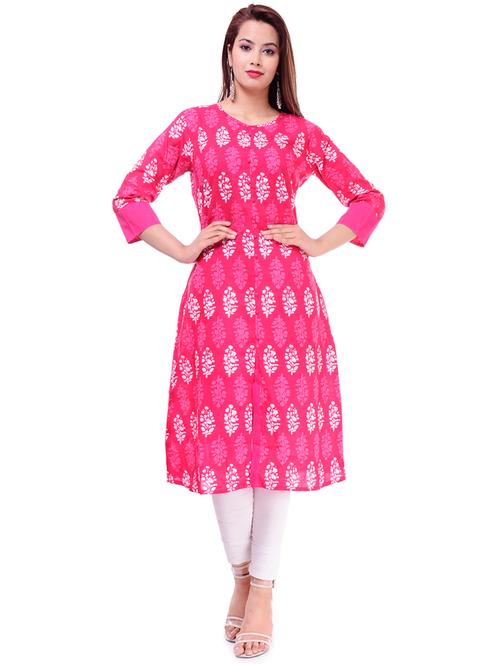 printed a-line kurta - 16798835 - Very Small Image - 1