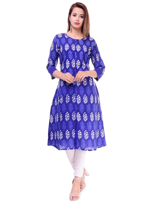 printed a-line kurta - 16798836 - Very Small Image - 1