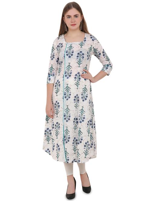 floral a-line kurta - 16798845 - Very Small Image - 1