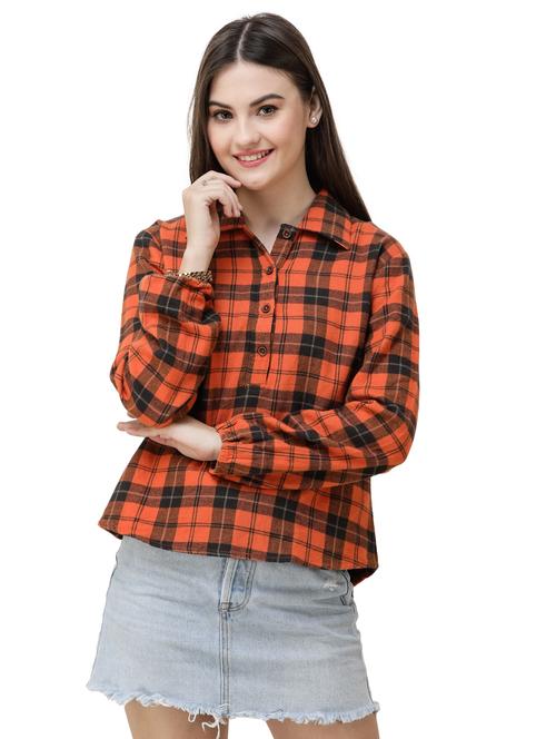 long sleeved checkered shirt - 16798920 - Very Small Image - 1