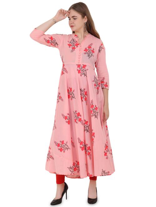 floral print flared kurta - 16798958 - Very Small Image - 1