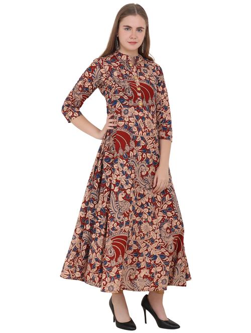 floral print flared kurta - 16798964 - Very Small Image - 1