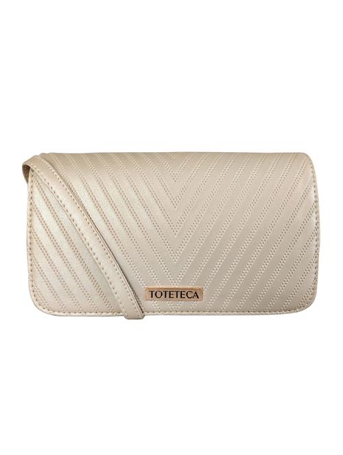 gold leatherette regular sling bag - 16800752 - Very Small Image - 1