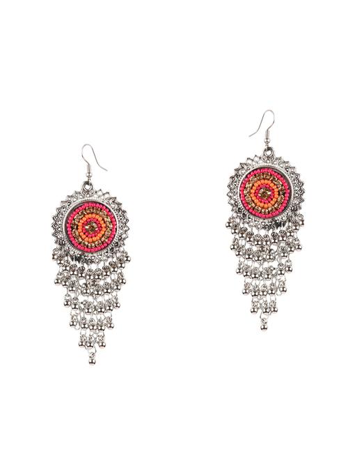 multi colored metal drop earring - 16800882 - Very Small Image - 1