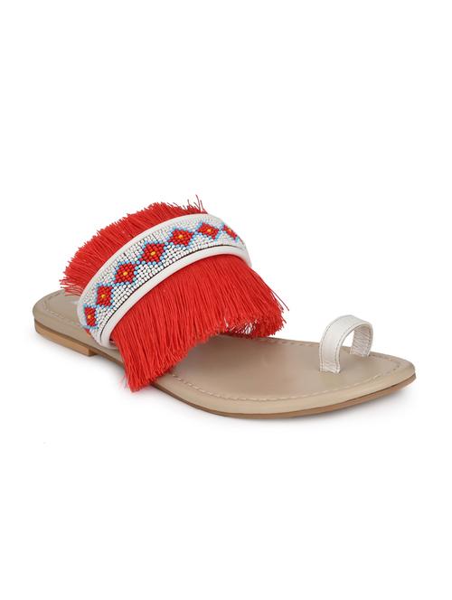 red one toe sandals - 16801549 - Very Small Image - 1
