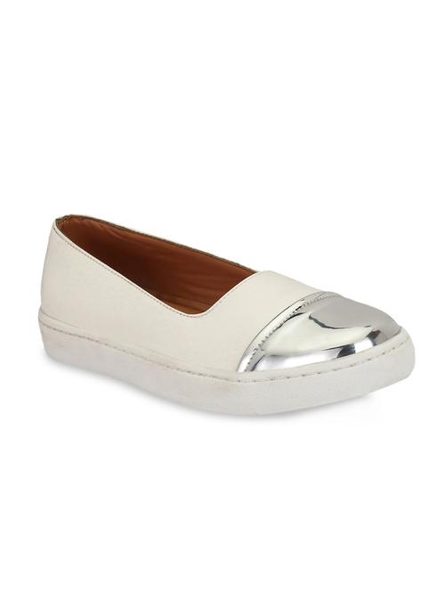 white slip on ballerinas - 16801580 - Very Small Image - 1