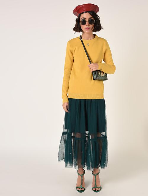 round neck wool blend pullover - 16801863 - Very Small Image - 1